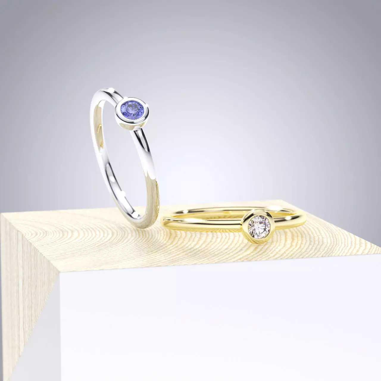 WEDDING RING STACK MY040 3D print model_0