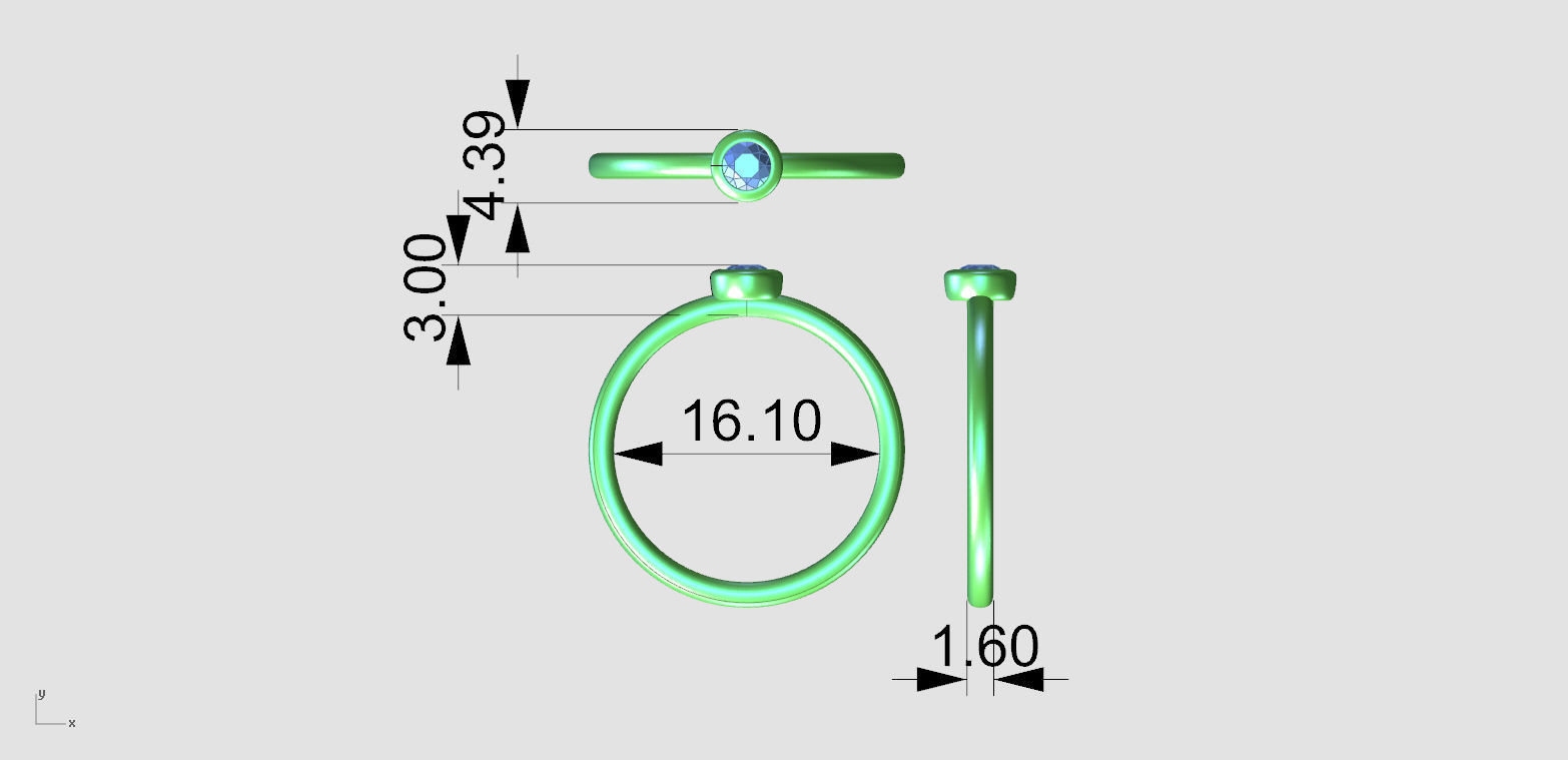 WEDDING RING STACK MY040 3D print model_7