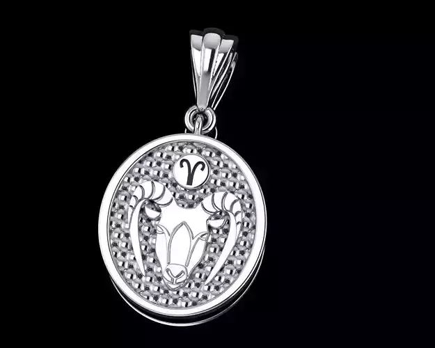 Zodiac Aries pendant