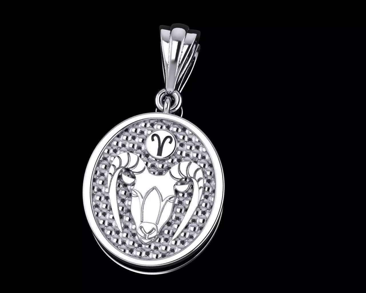 Zodiac Aries pendant Free 3D print model