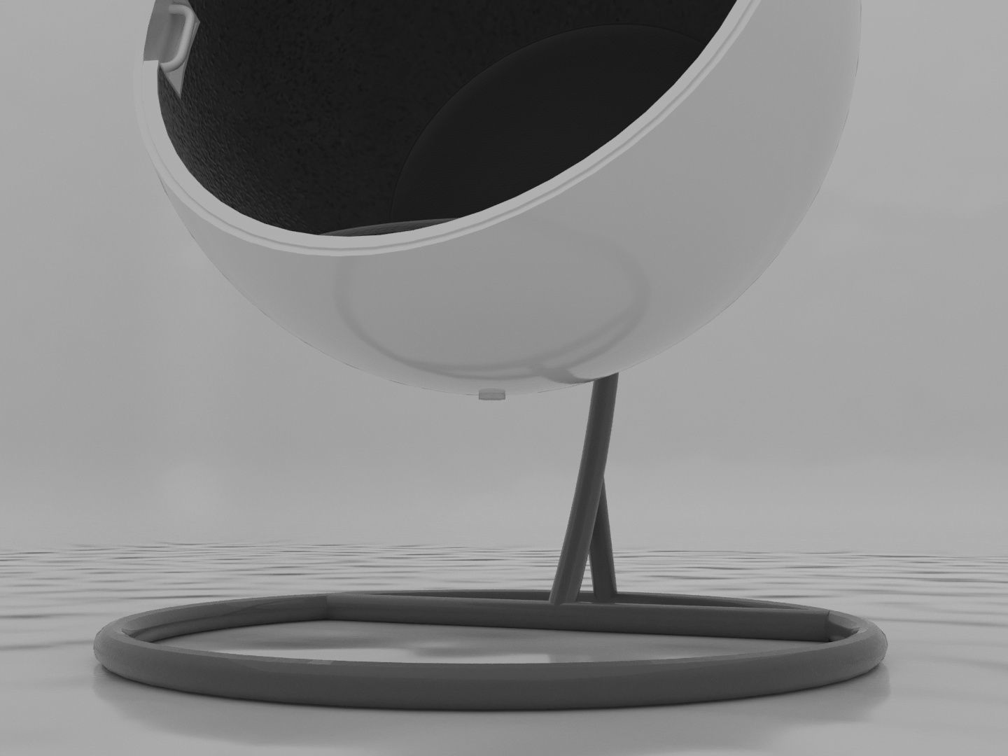 Bubble Chair 3D model_4