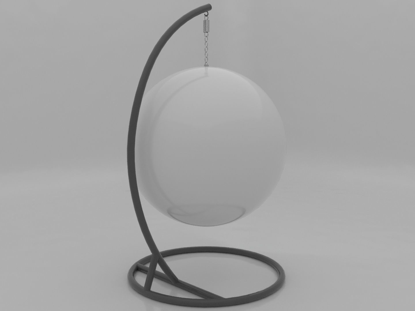 Bubble Chair 3D model_2