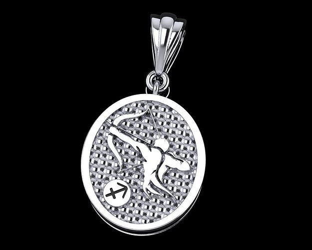 Zodiac Pendant Sagittarius Free 3D print model
