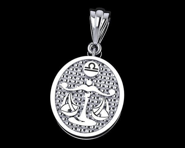 Zodiac Pendant libra Free 3D print model