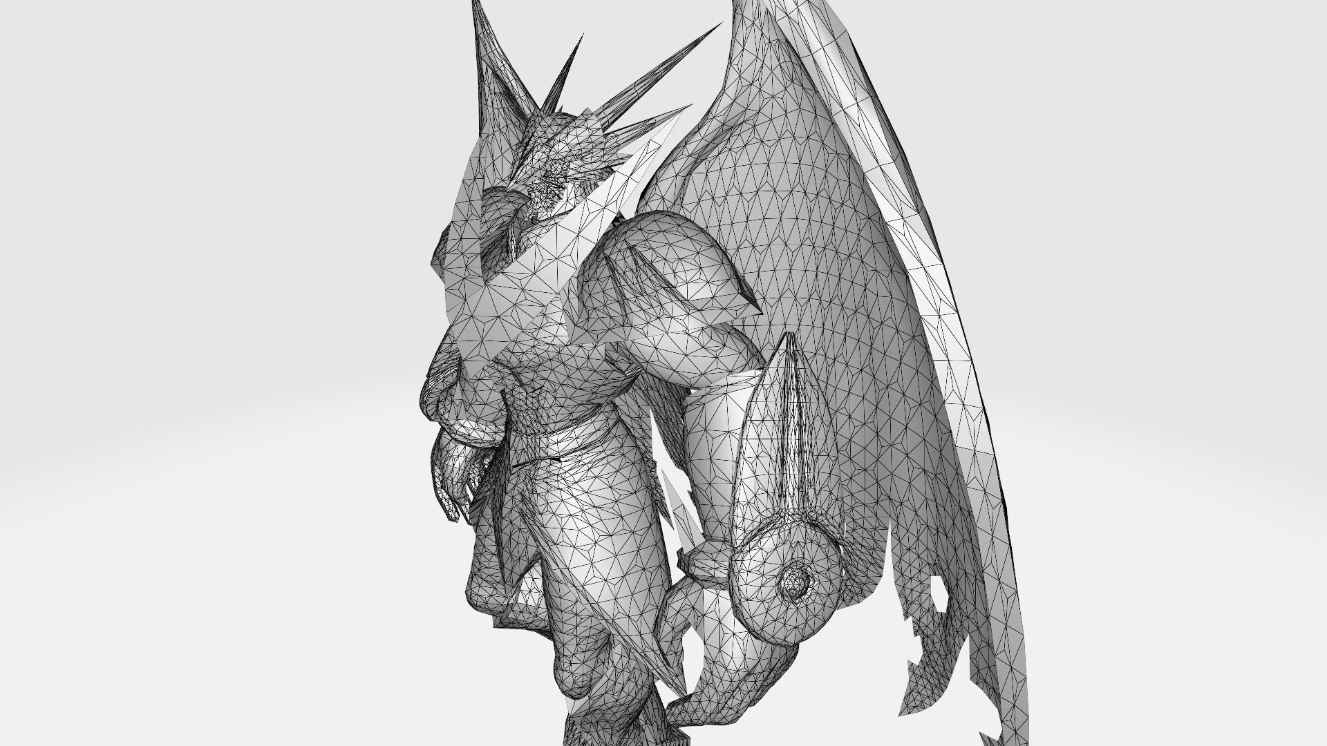 UlforceVeedramon robot with wings 3D print model_11