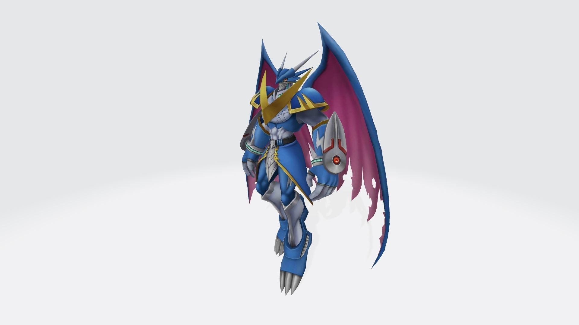 UlforceVeedramon robot with wings 3D print model_7
