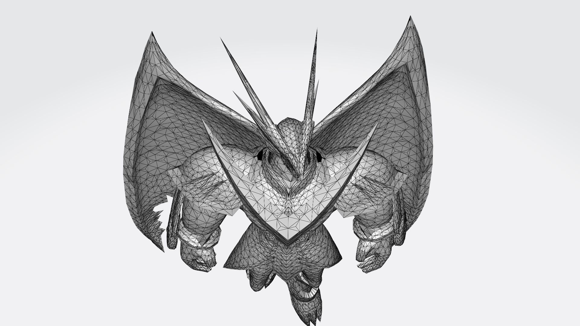 UlforceVeedramon robot with wings 3D print model_13