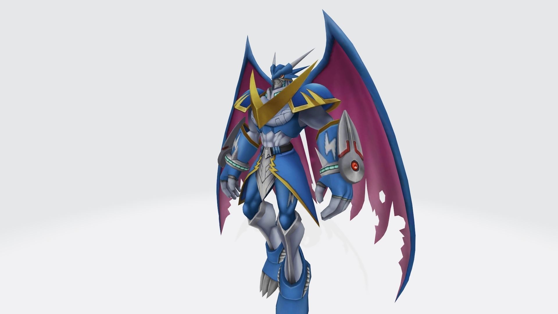 UlforceVeedramon robot with wings 3D print model_2