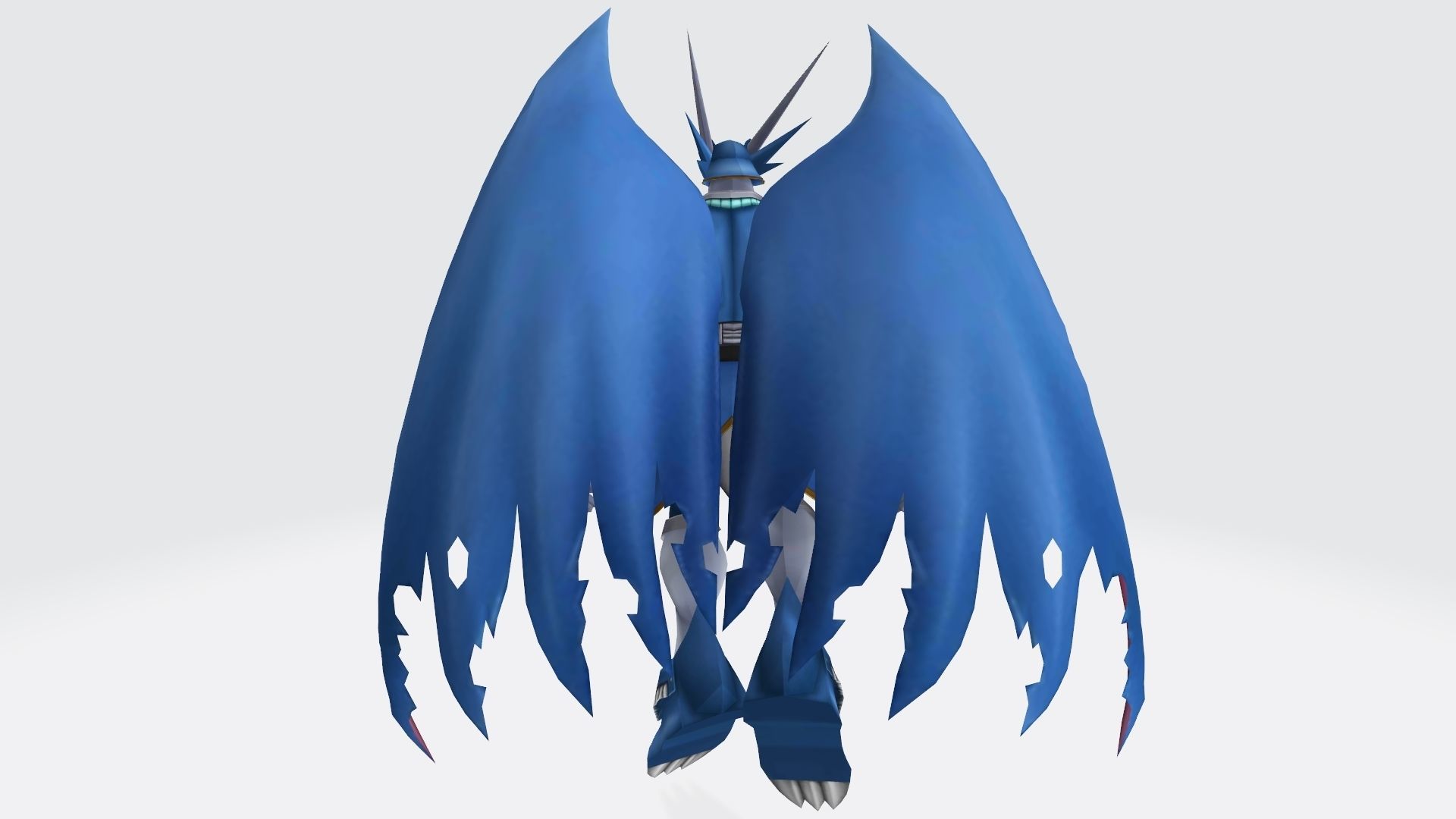 UlforceVeedramon robot with wings 3D print model_5