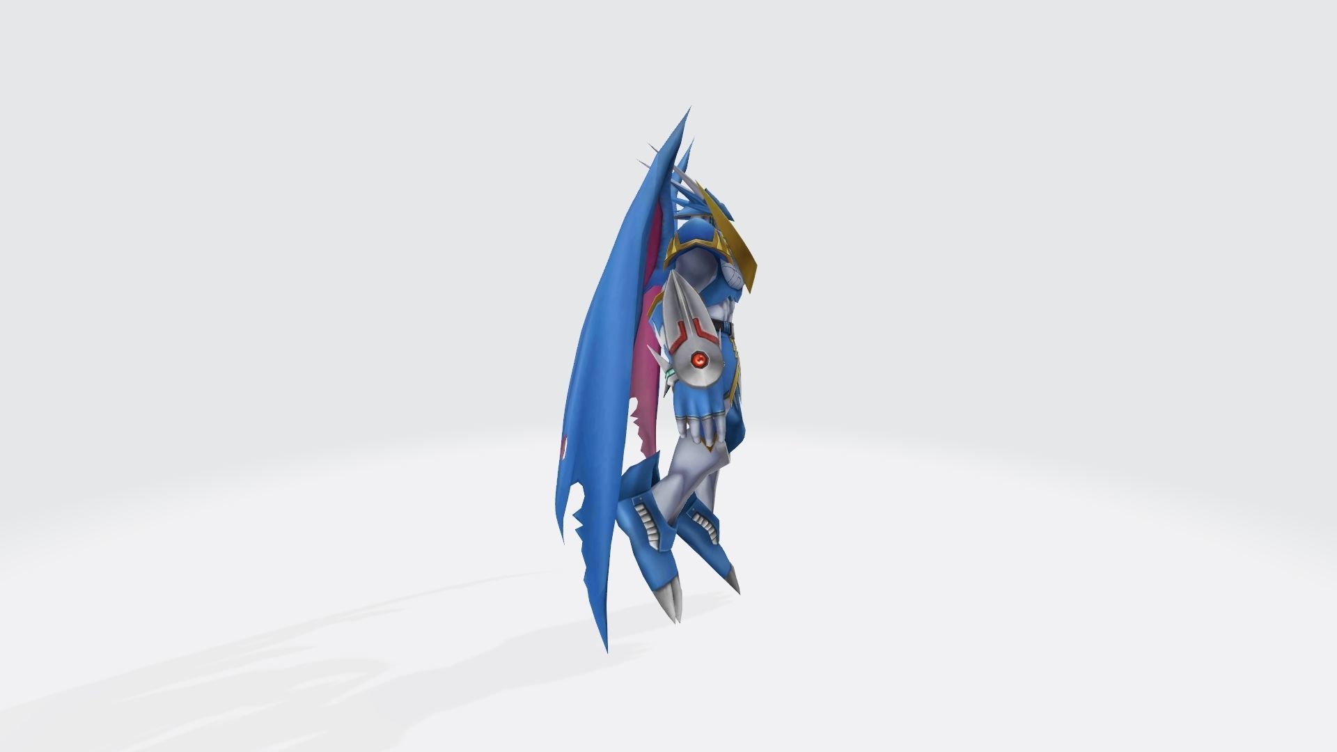 UlforceVeedramon robot with wings 3D print model_4