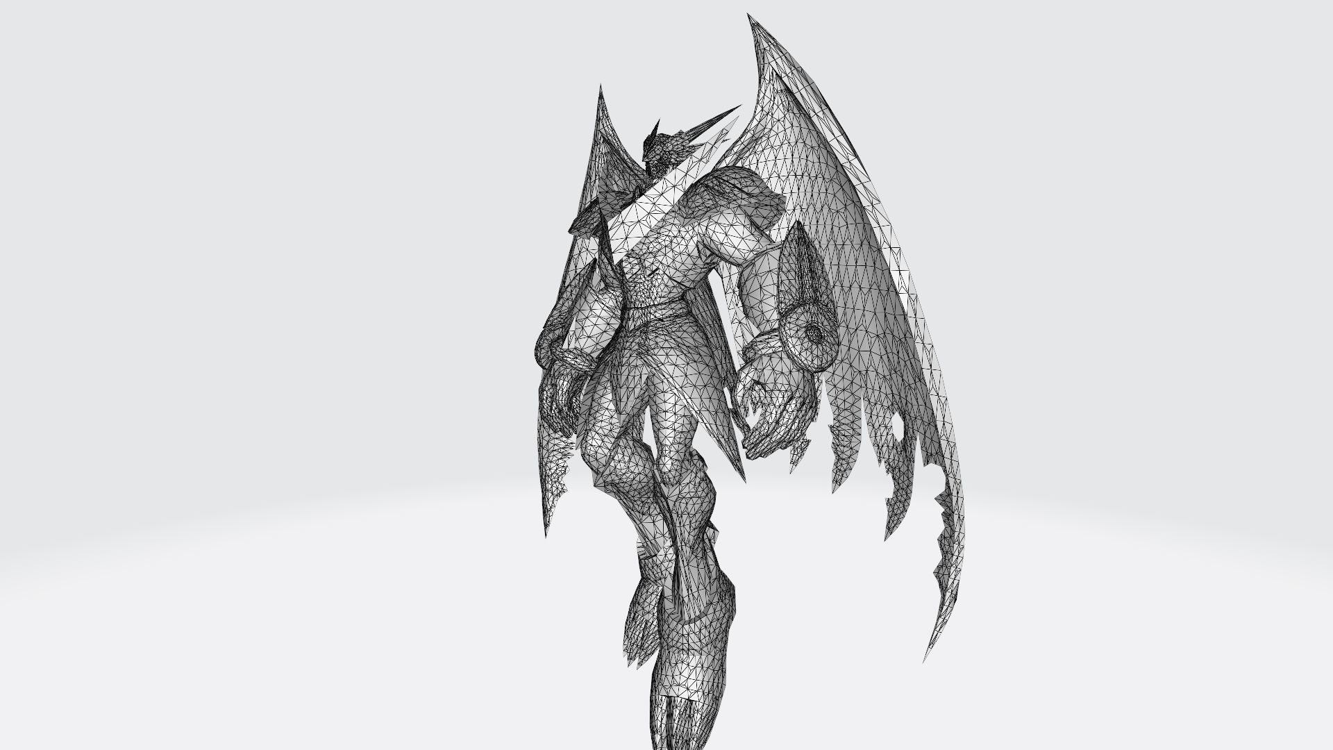 UlforceVeedramon robot with wings 3D print model_17