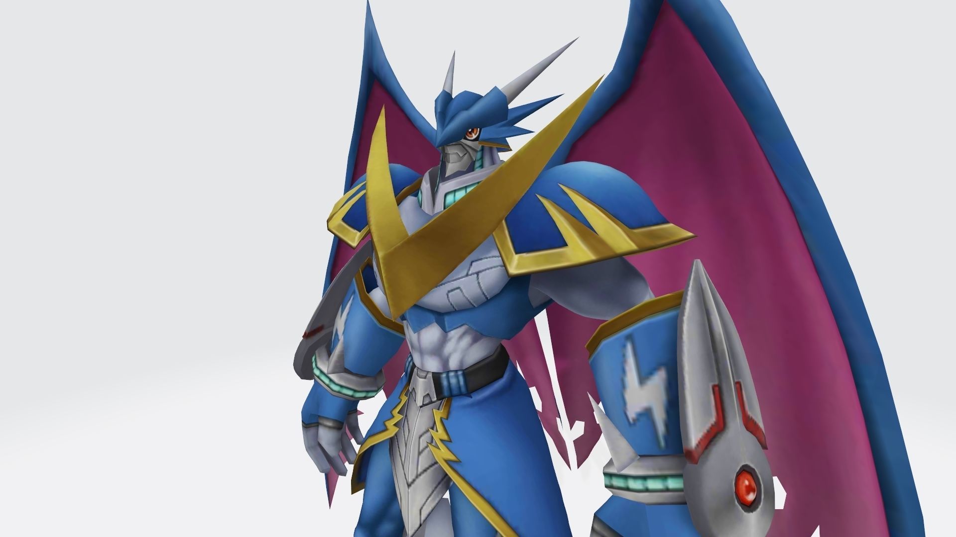 UlforceVeedramon robot with wings 3D print model_1