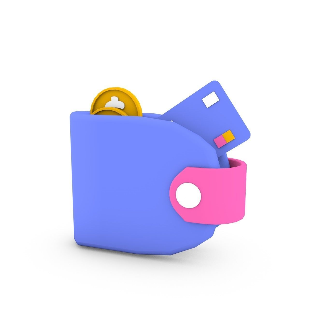 Financial icon Set 3D model_10