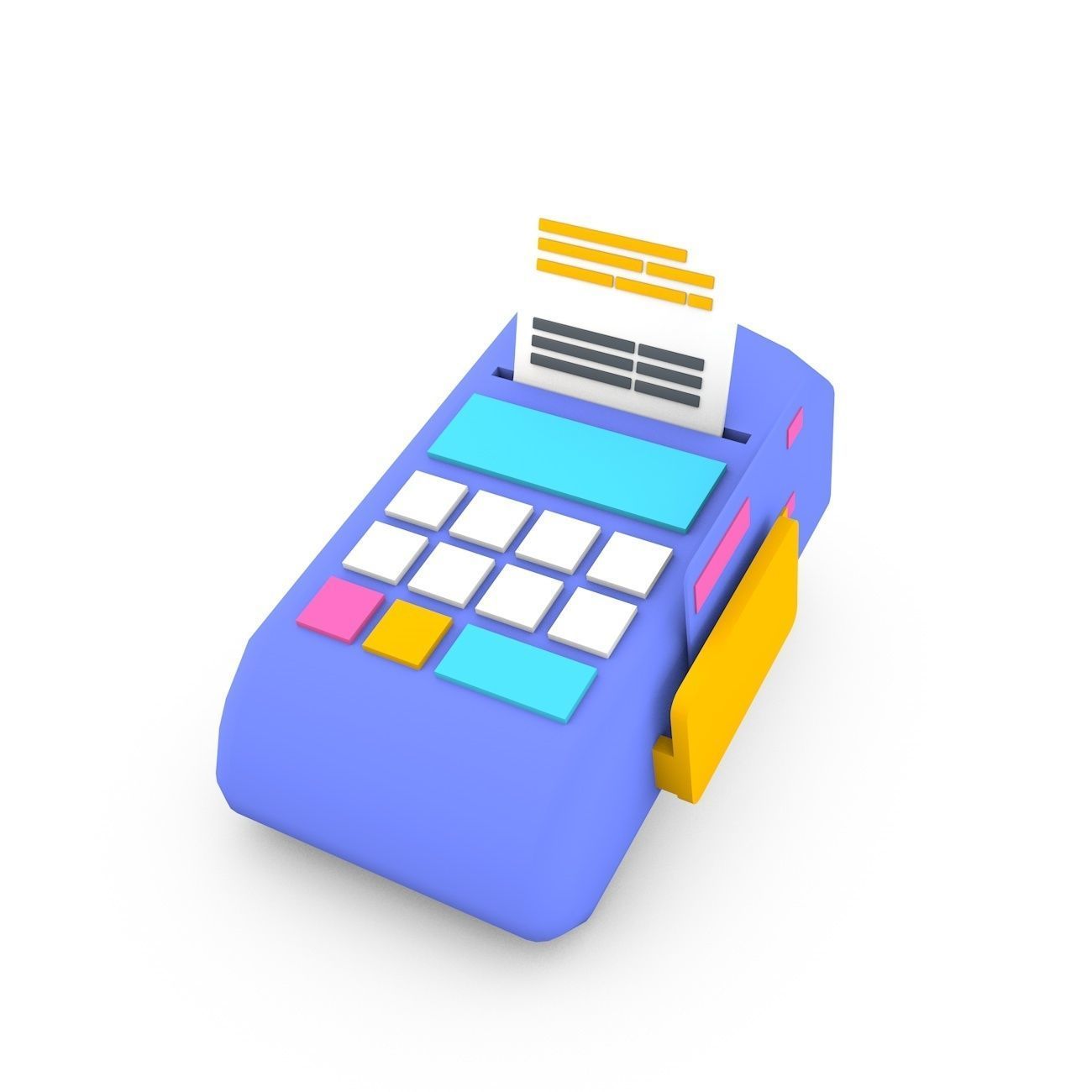 Financial icon Set 3D model_1