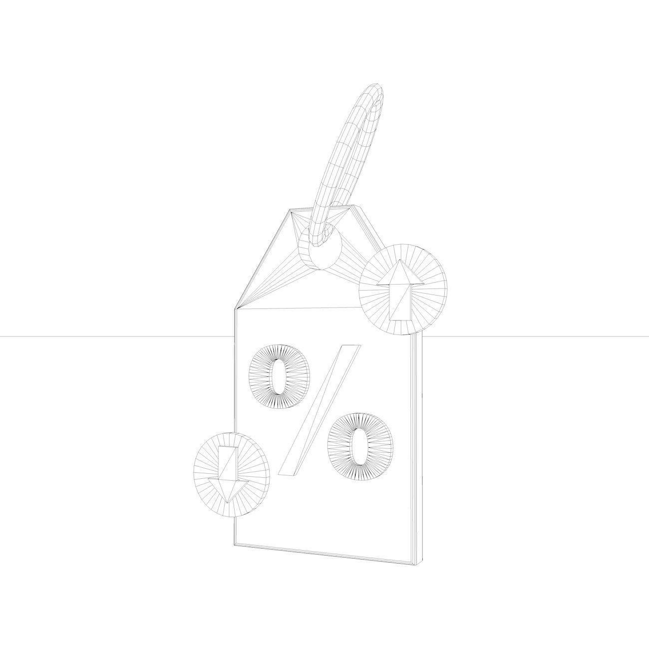 Financial icon Set 3D model_18