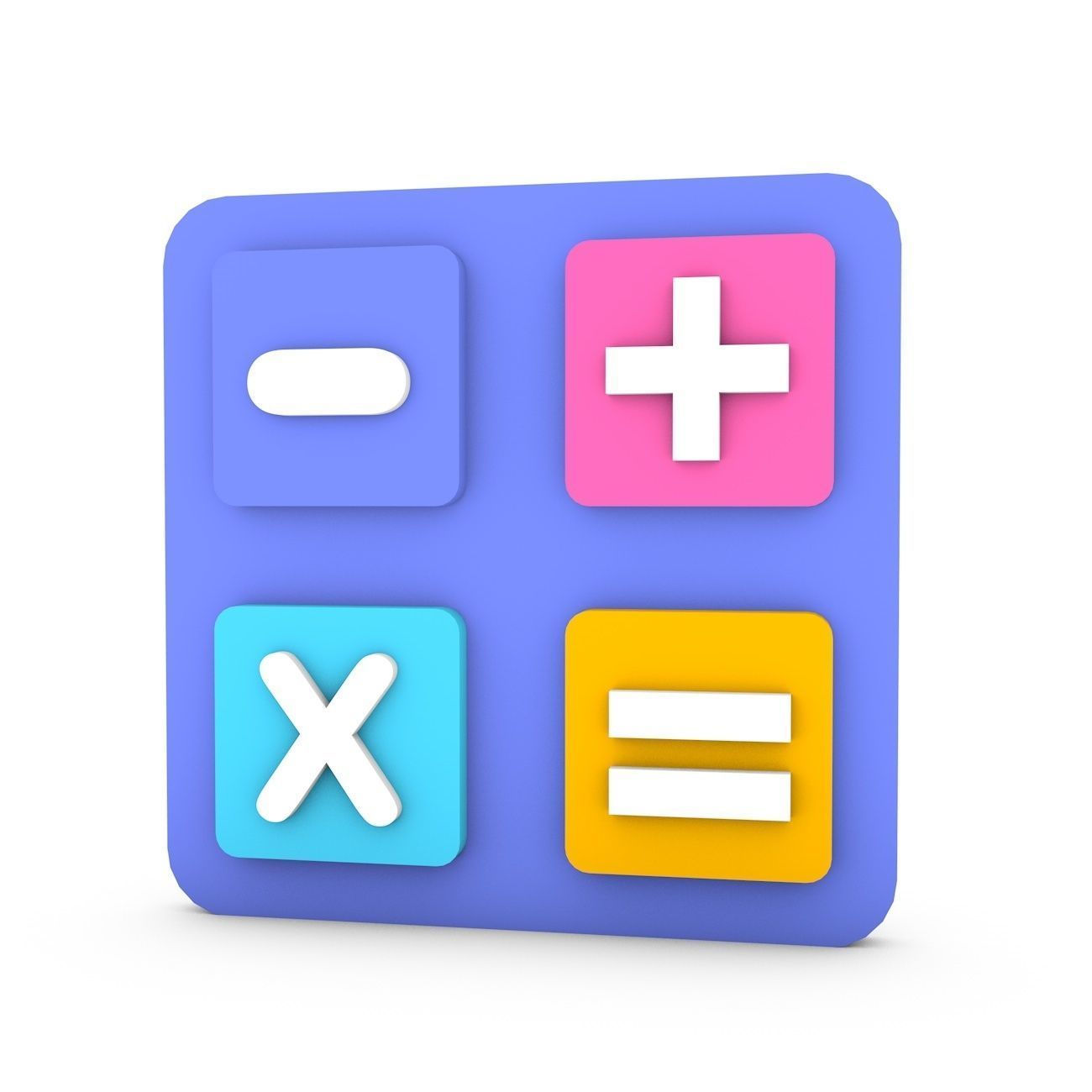 Financial icon Set 3D model_4