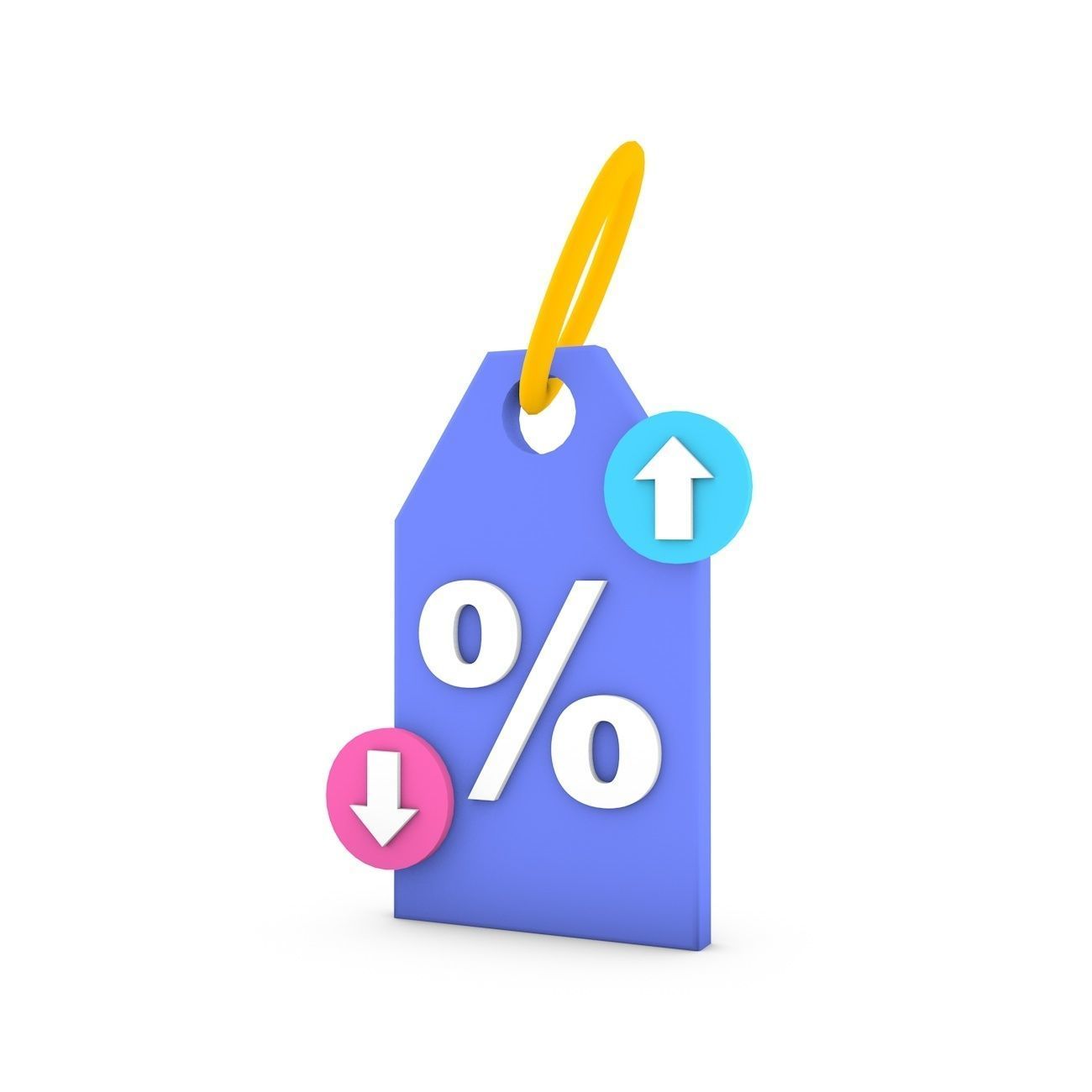 Financial icon Set 3D model_8