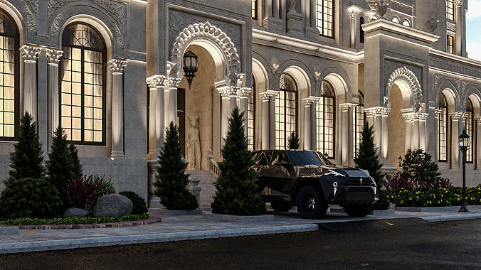 Classic Palace  3D model 5