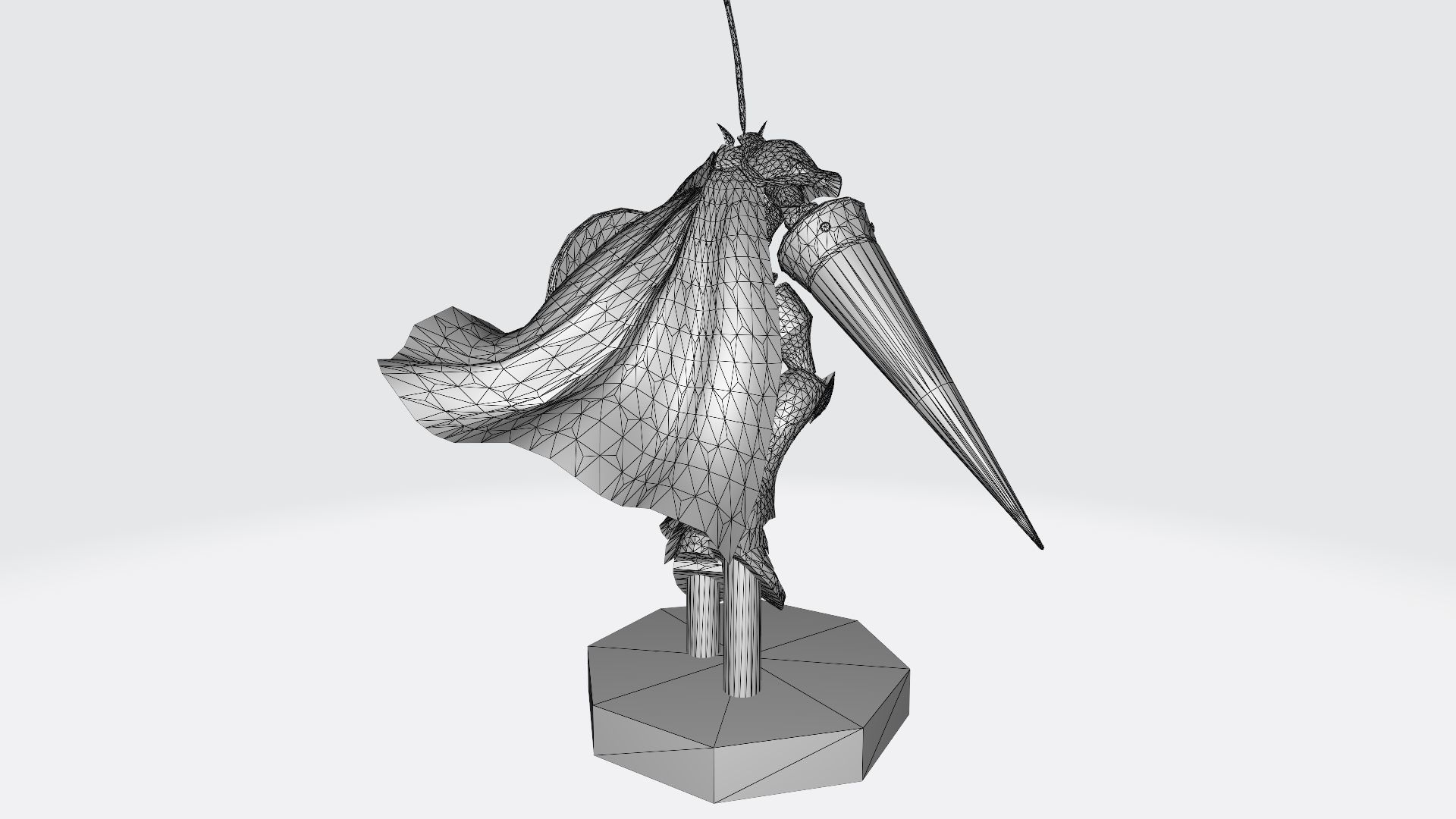 Gallantmon character holding shield 3D print model_7