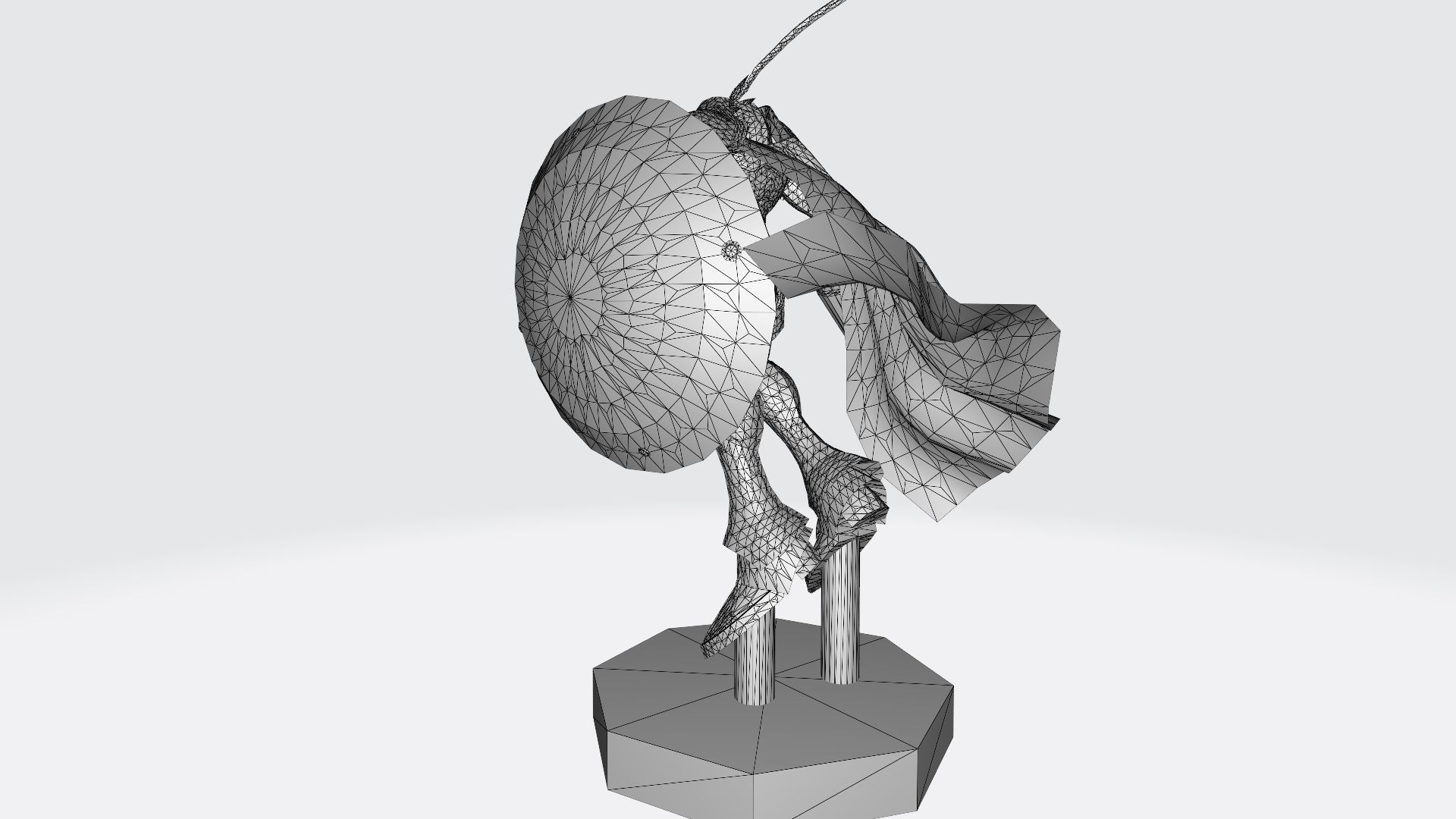 Gallantmon character holding shield 3D print model_8