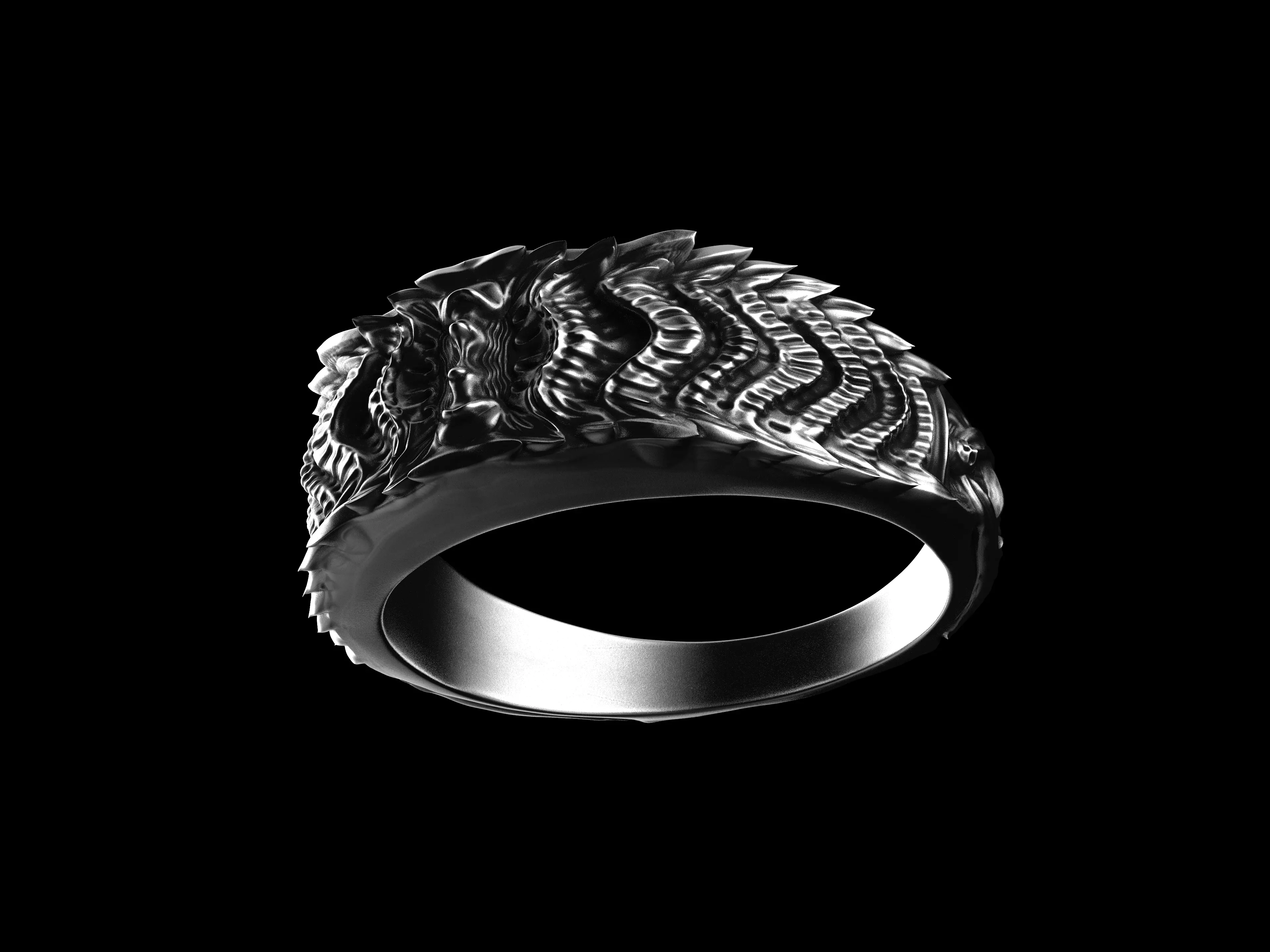 Alien ring 3D print  model 3D print model_0