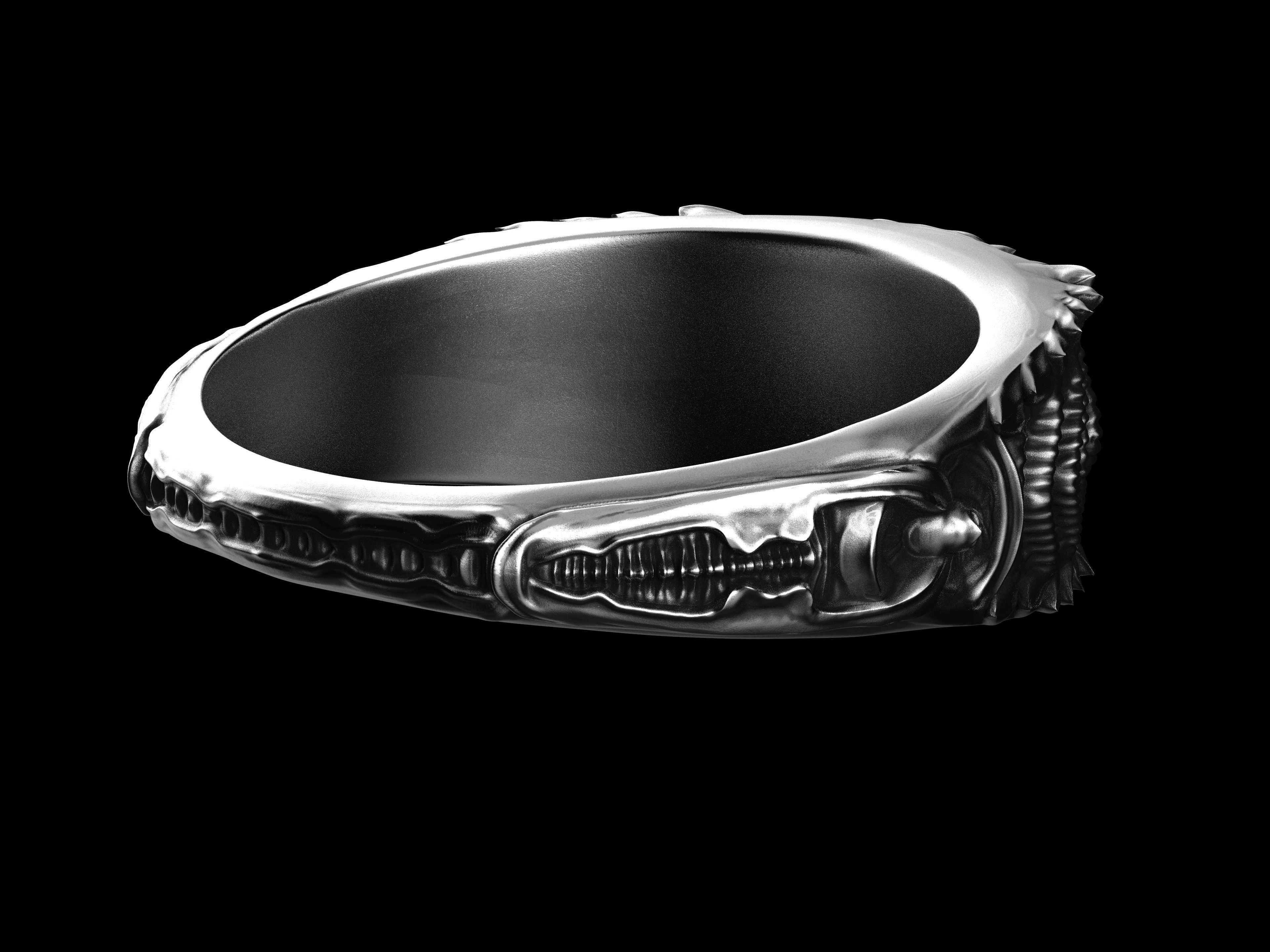 Alien ring 3D print  model 3D print model_2