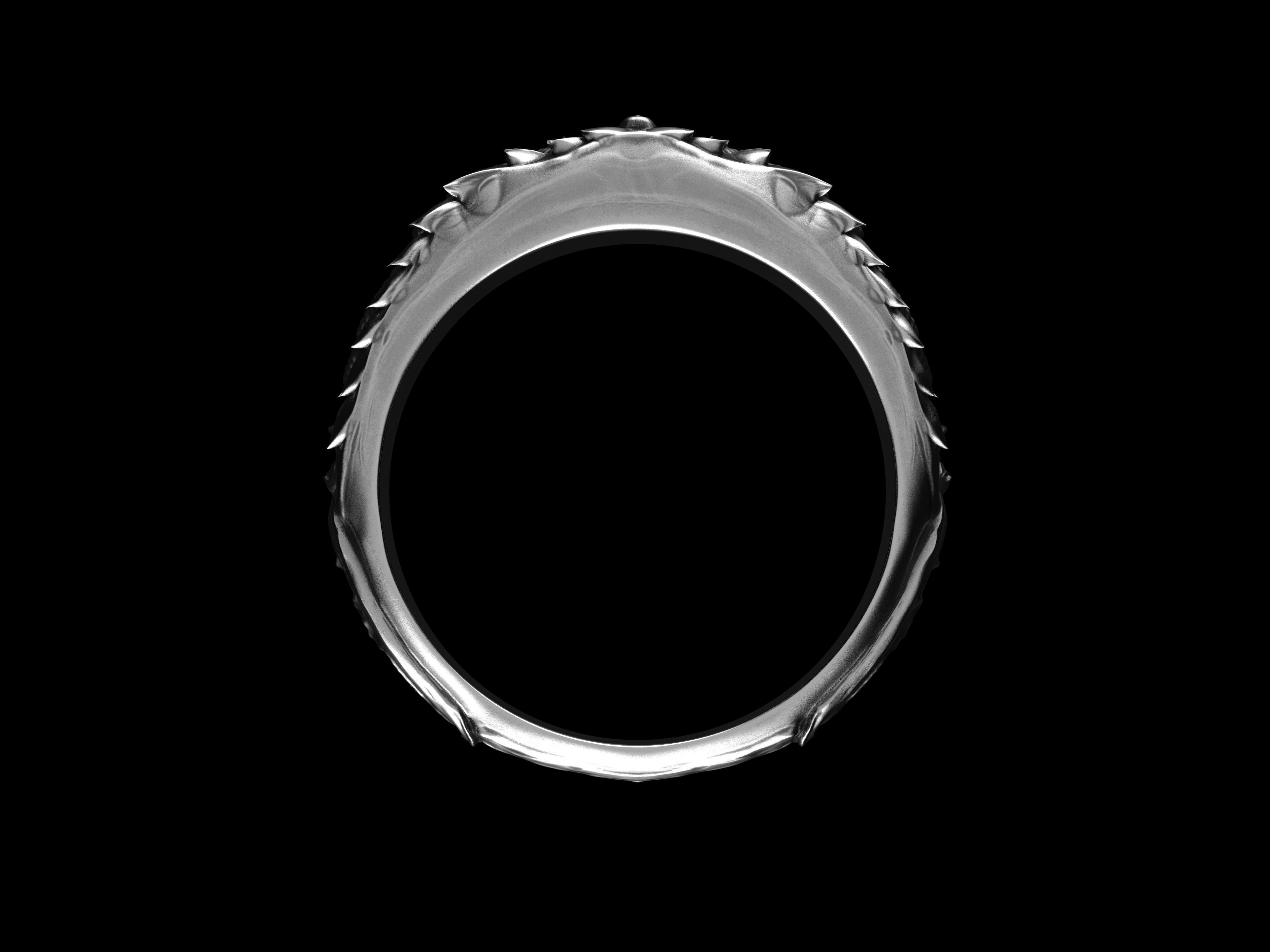 Alien ring 3D print  model 3D print model_4