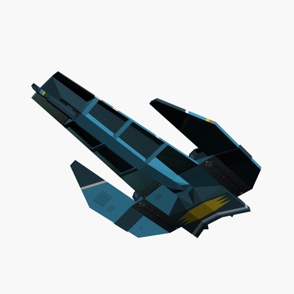 Feisar Ship Free low-poly 3D model_4