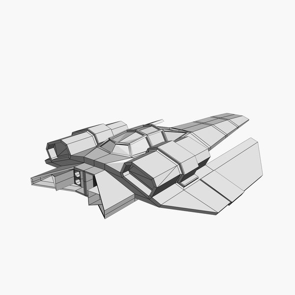Feisar Ship Free low-poly 3D model_7