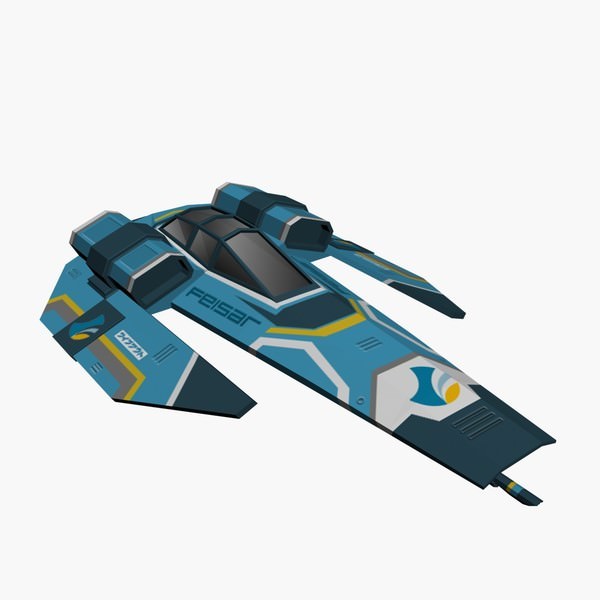 Feisar Ship Free low-poly 3D model_1