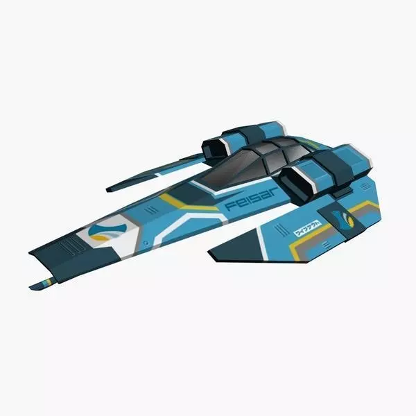 Feisar Ship Free low-poly 3D model_0