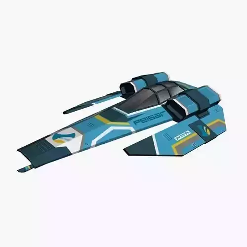 Feisar Ship Free low-poly 3D model