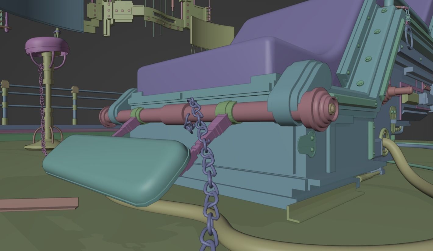 Human Tech Laboratory Set Low-poly 3D model_6