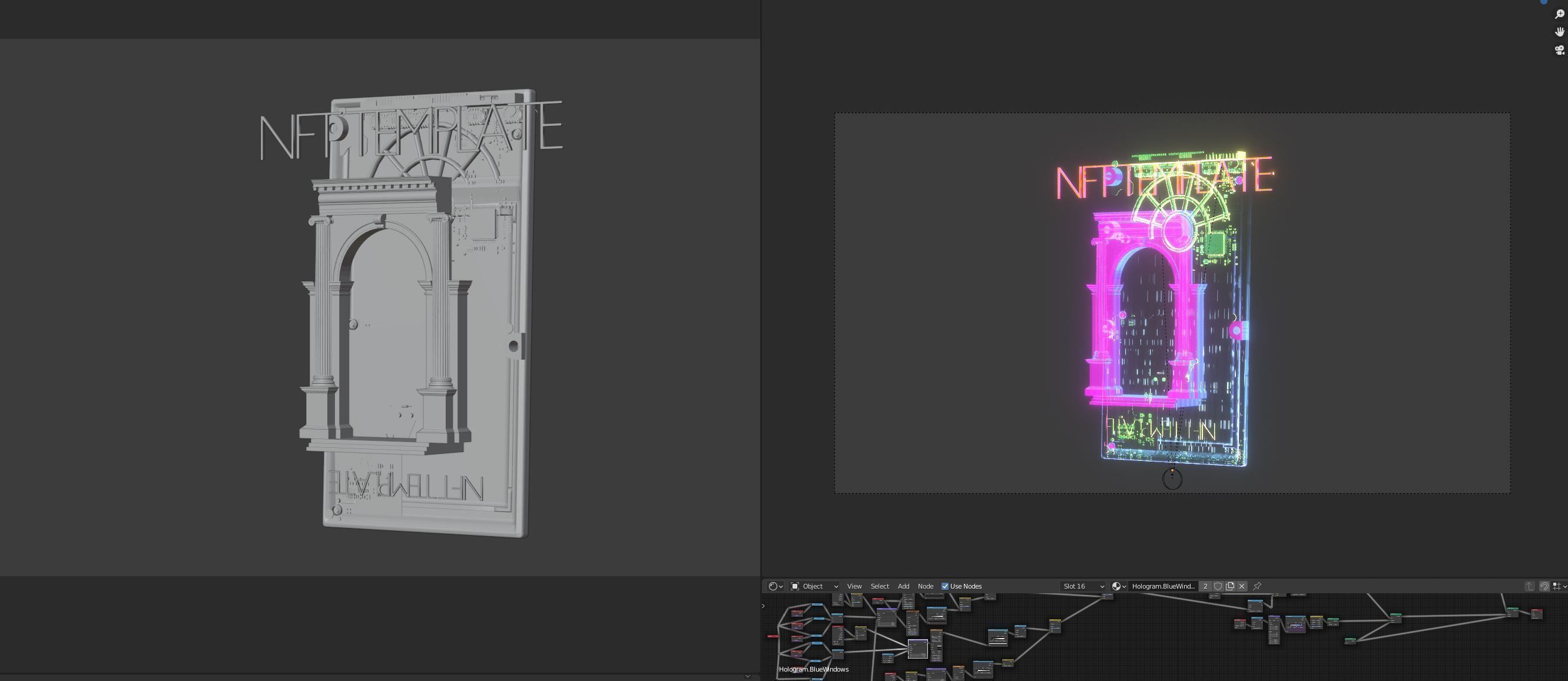 Collectible Holographic Flash Card - NFT Template 3D model_2