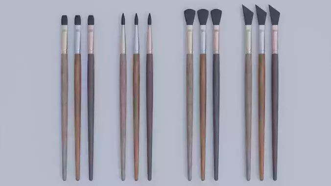 Brush Set wooden