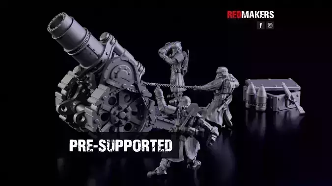 Heavy Mortar - Artillery of the Imperial Force 3D print model
