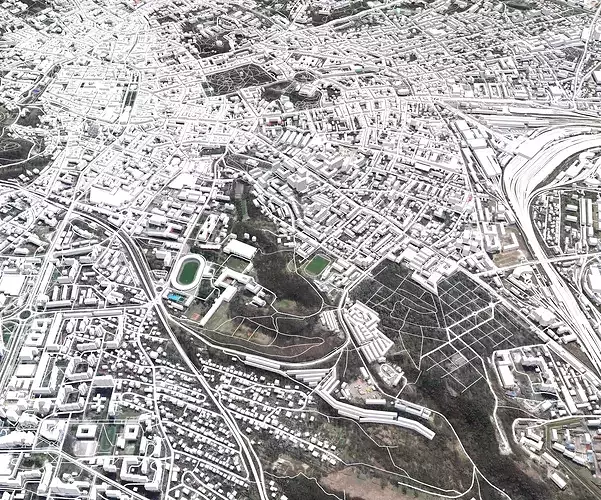 Cityscape Lviv Ukraine 3D model 7