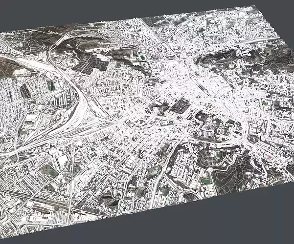 Cityscape Lviv Ukraine 3D model 6