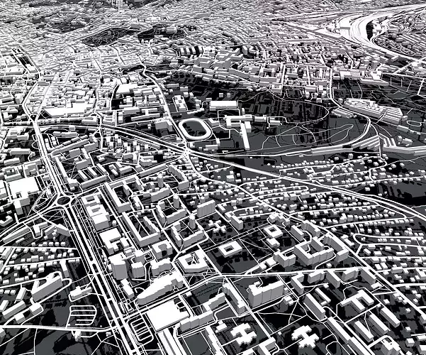 Cityscape Lviv Ukraine 3D model 3