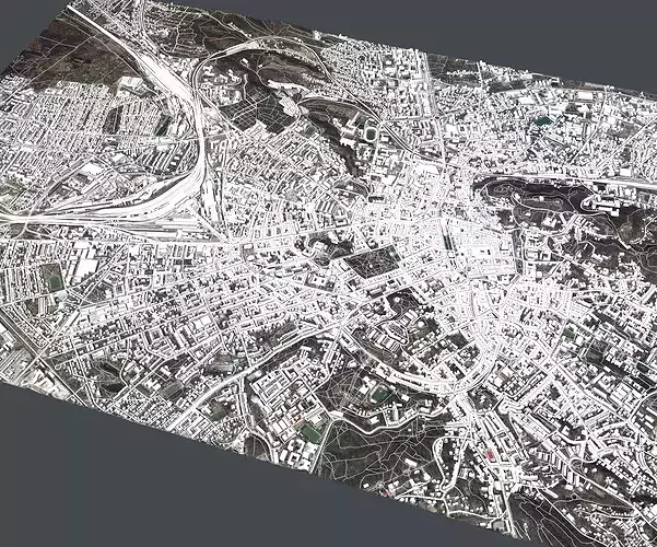 Cityscape Lviv Ukraine 3D model 4