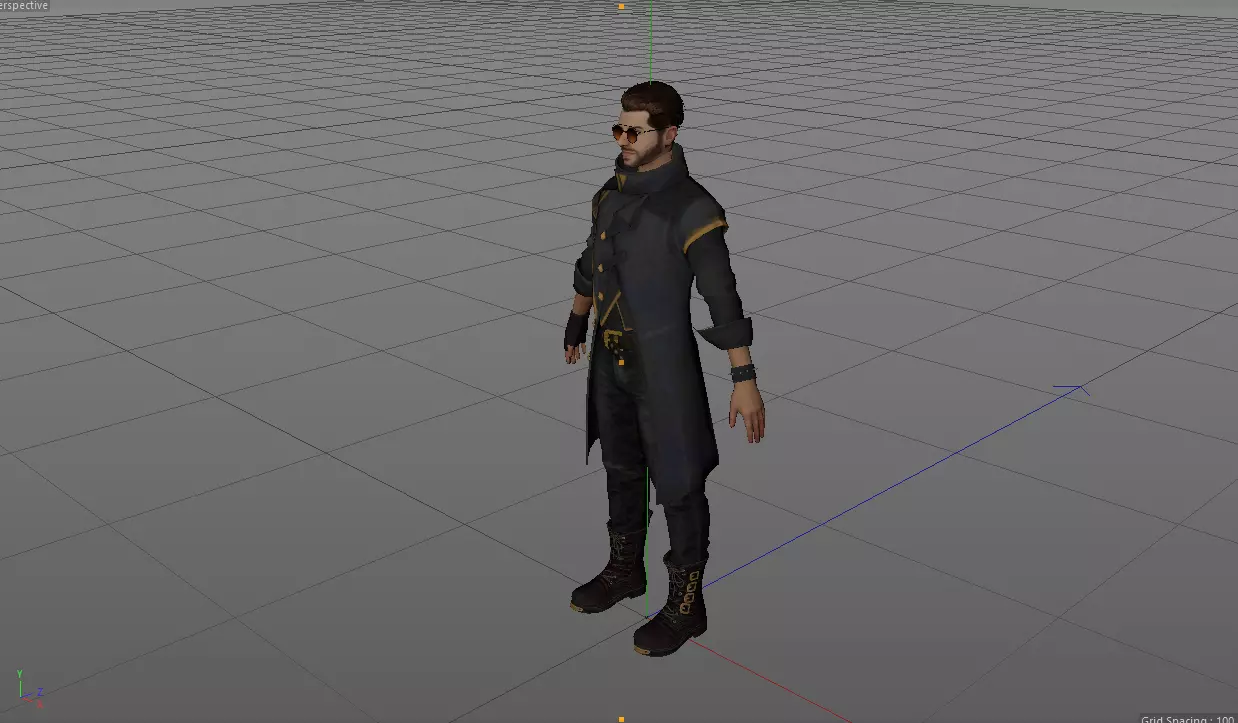 ALOK  GARENA FREE FIRE Low-poly 3D model_0