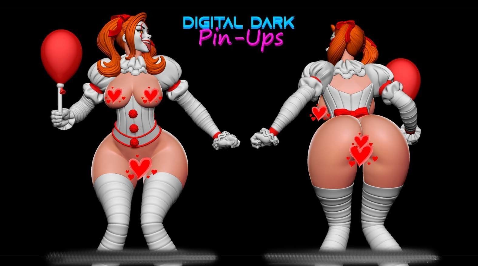 IT-Girl Pennywise with NSFW version 3D print model_8
