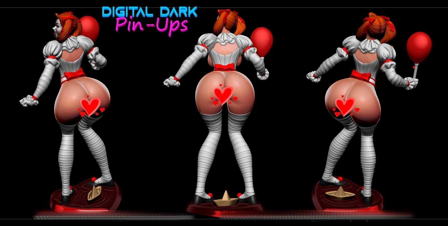 IT-Girl Pennywise with NSFW version 3D print model_7