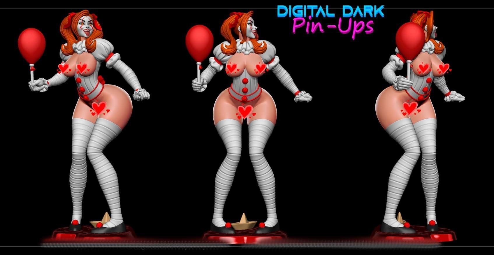 IT-Girl Pennywise with NSFW version 3D print model_6