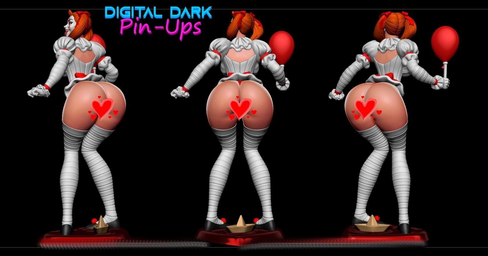 IT-Girl Pennywise with NSFW version 3D print model_1