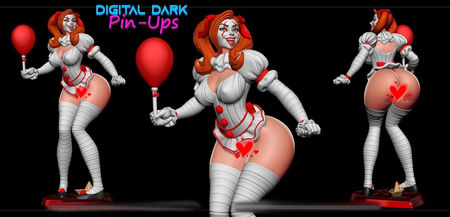 IT-Girl Pennywise with NSFW version 3D print model_5