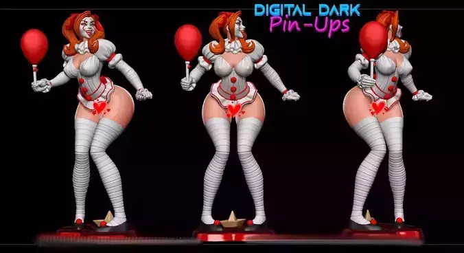 IT-Girl Pennywise with NSFW version 3D print model