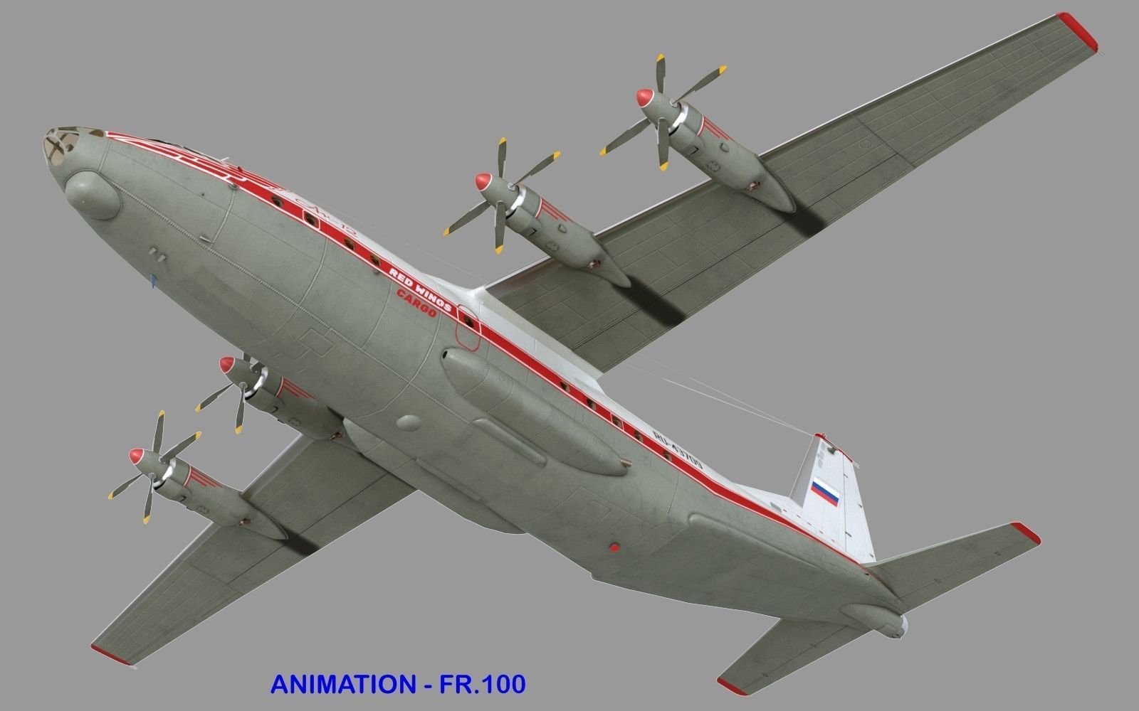 Antonov An-12B conversion 3D model_5