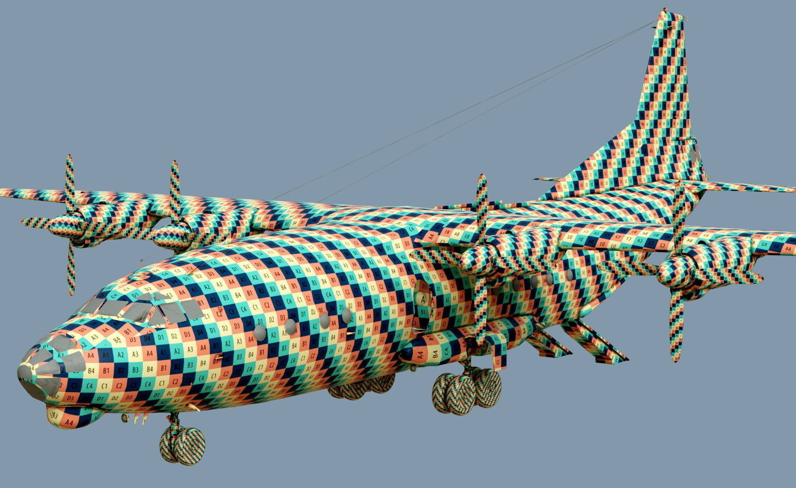 Antonov An-12B conversion 3D model_20
