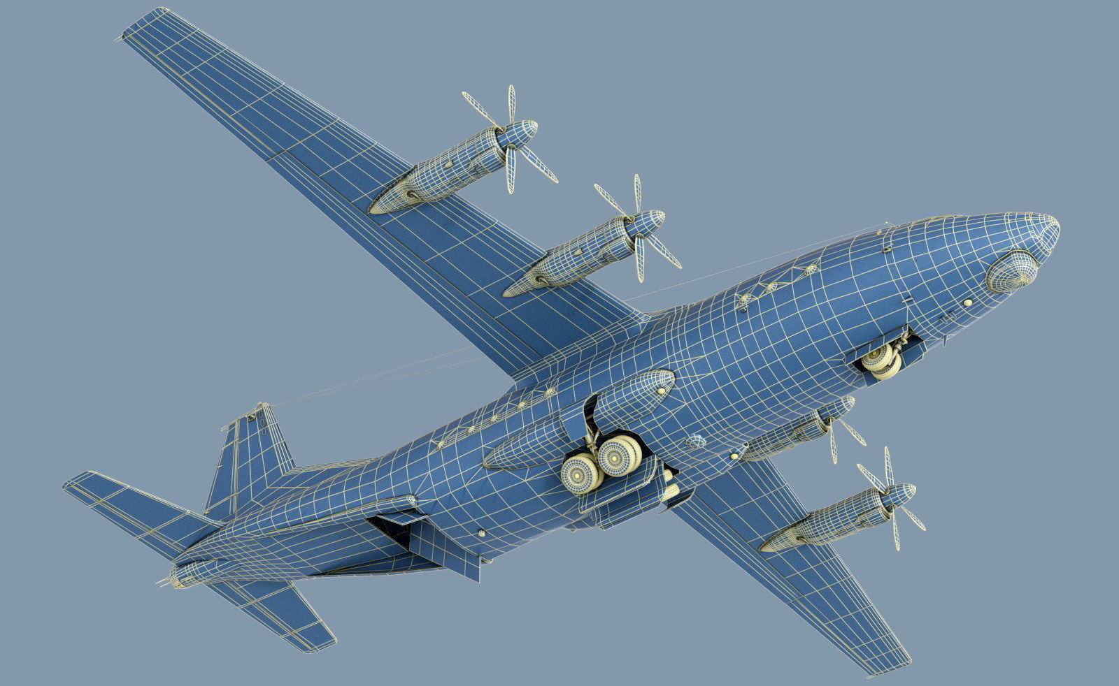 Antonov An-12B conversion 3D model_23